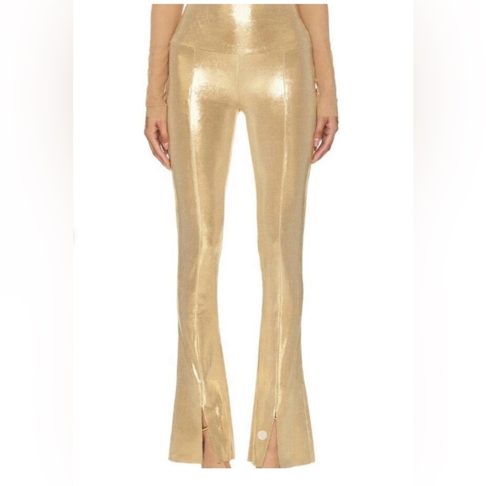 Norma Kamali Gold Splat legging XS